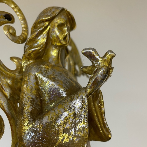 Lg Resin Gold Angel - Picture 10 of 11